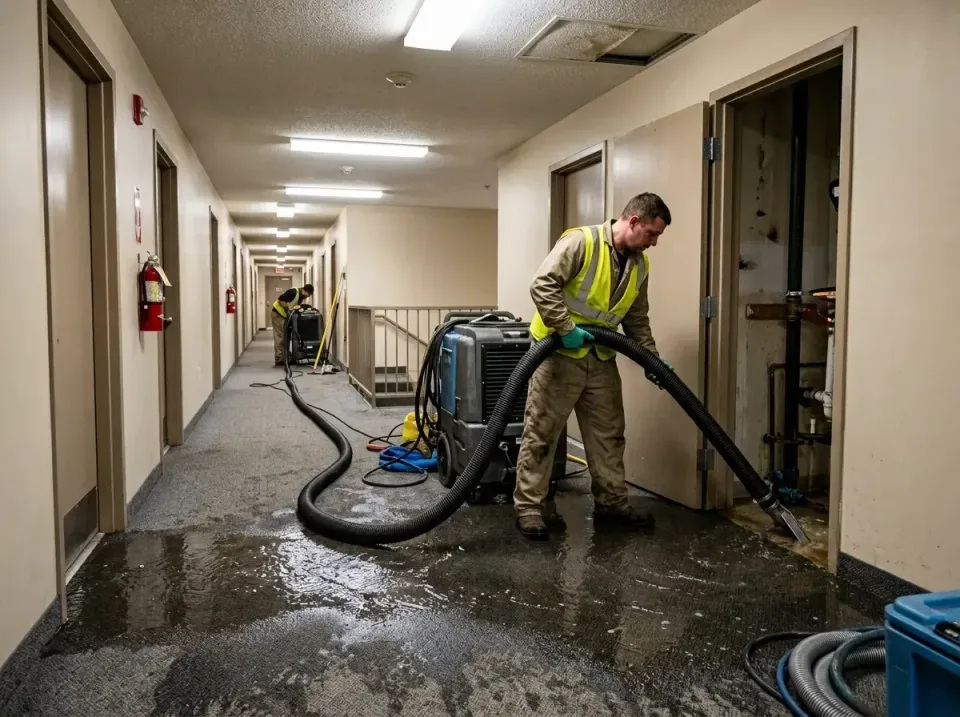 multi-unit-apartment-hallway-f-005 — frequently asked questions, Emergency Burst Pipe Water Extraction & Removal in Clover C…